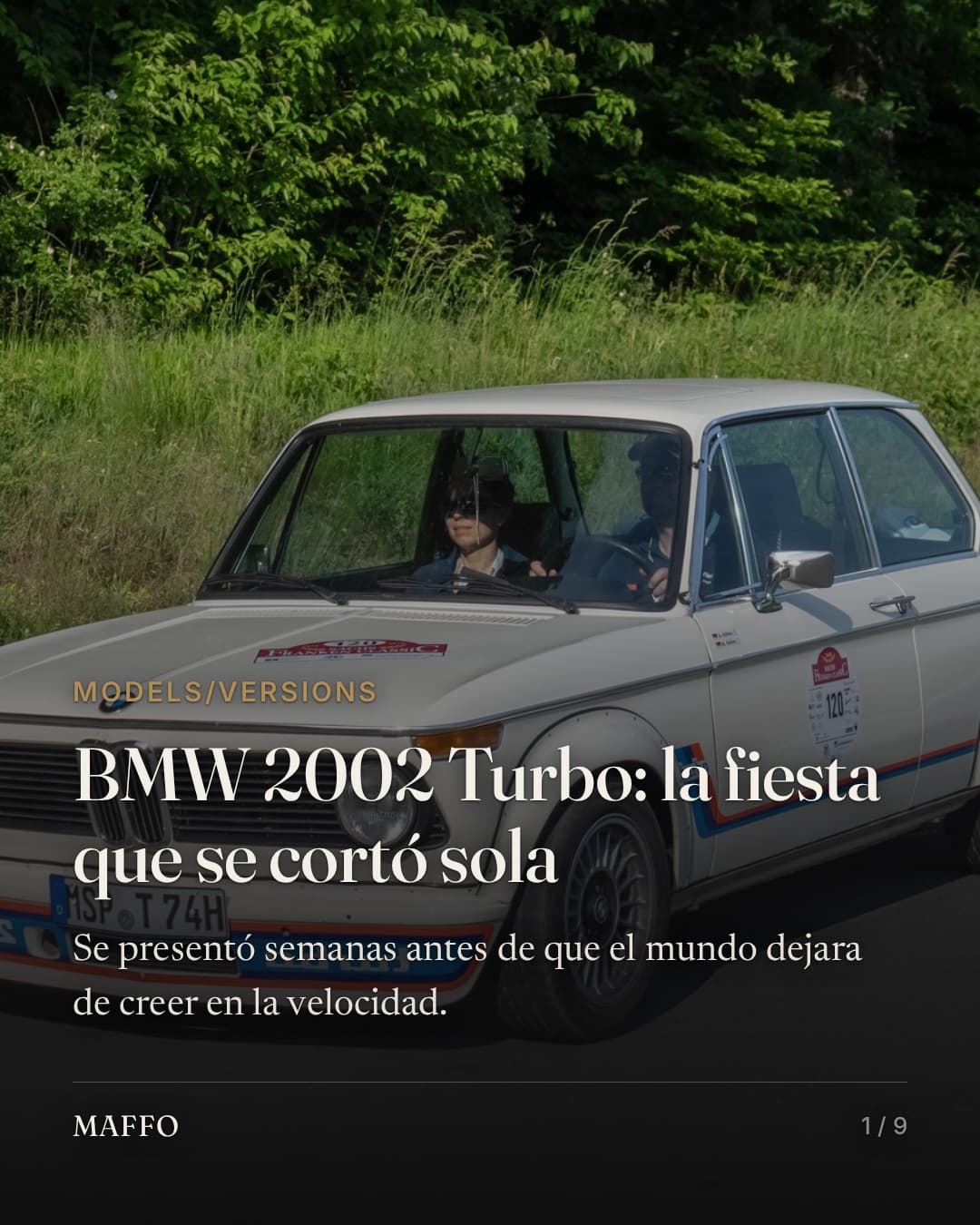 El BMW 2002 Turbo llegó ocho meses antes que la crisis del petróleo lo hundiera